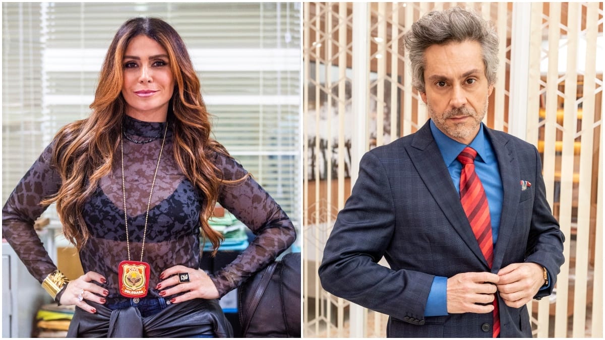 Helô (Giovanna Antonelli) e Stenio (Alexandre Nero) em 'Travessia' - Foto: Globo
